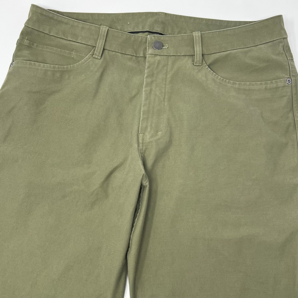 Lululemon ABC Slim Fit 5 Pocket Pant Utilitech Olive Green LM5AQUS Men's Size 33
